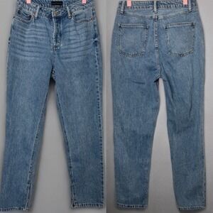House of Harlow 1960 Womens Super High Rise Straight Jeans Button Fly size‎ 28